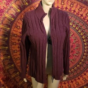 Van Heusen full zip cardigan size medium